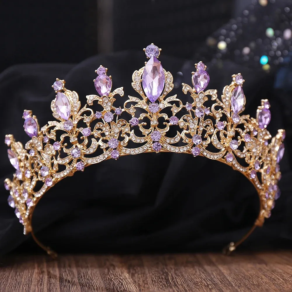 Crystal Rhinestone Tiara Crown Hair Accessory for Women