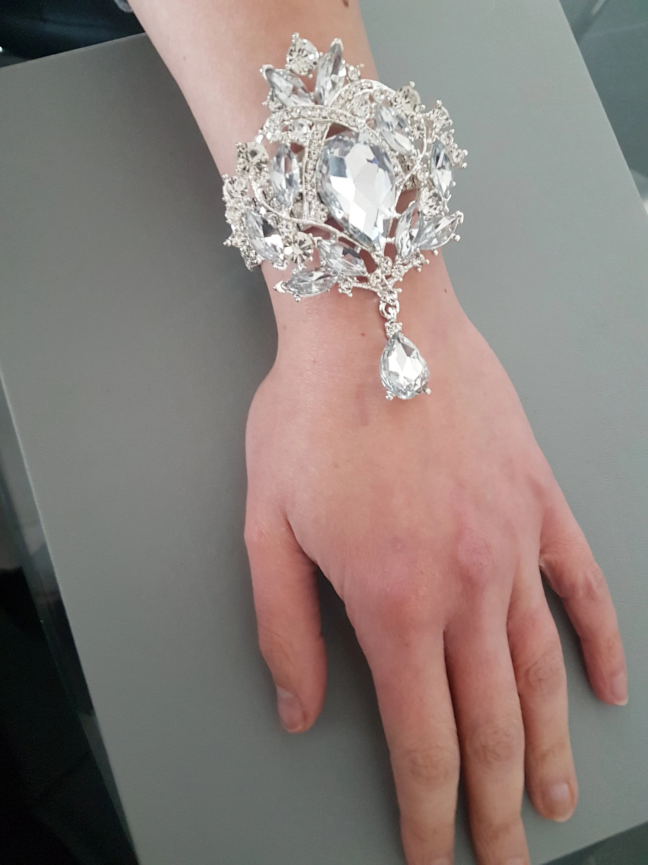 Crystal wrist corsage  -SEVERAL DESIGNS see chart to choose by Crystal wedding uk