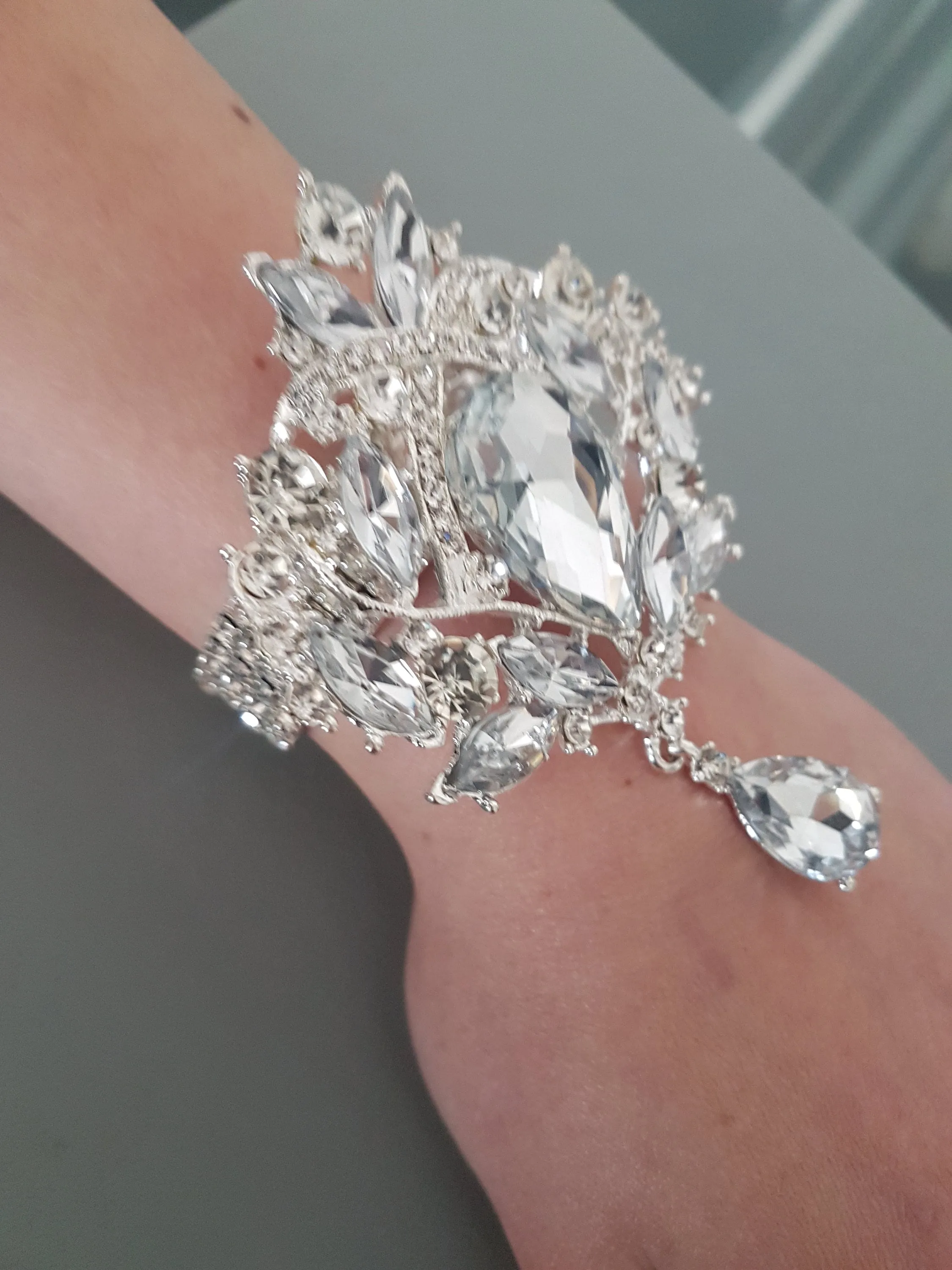 Crystal wrist corsage  -SEVERAL DESIGNS see chart to choose by Crystal wedding uk