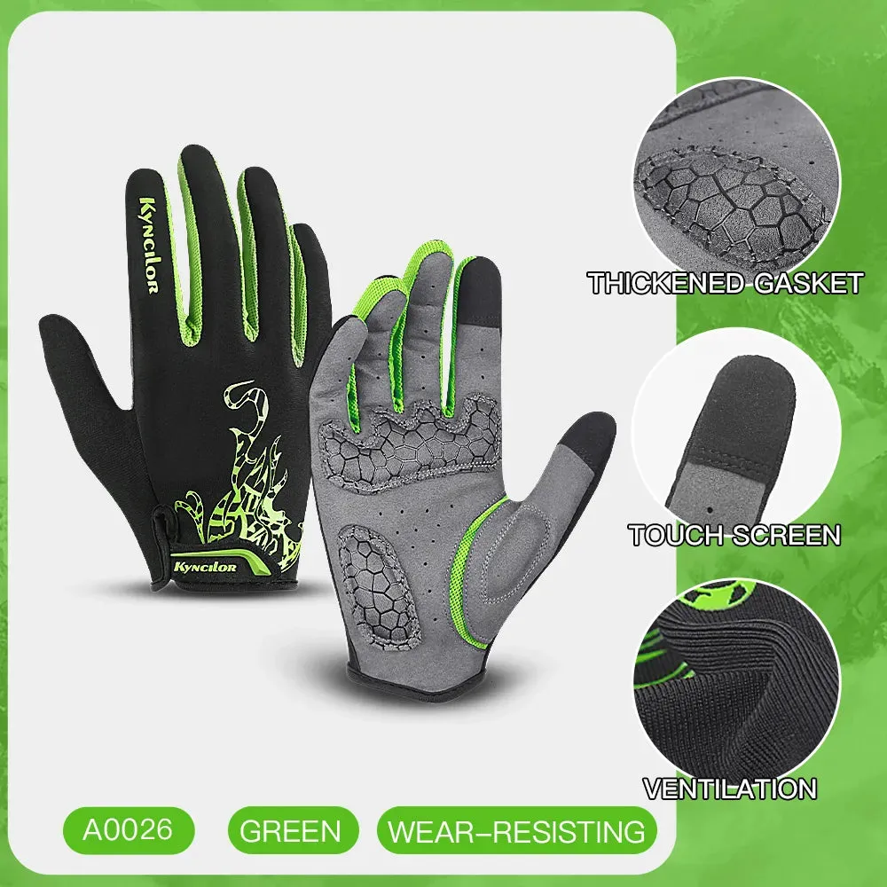 Cycling Gloves Men Sports Bicycle Gloves Touchscreen Shockproof Cycling Gloves Anti Slip Bike Gloves