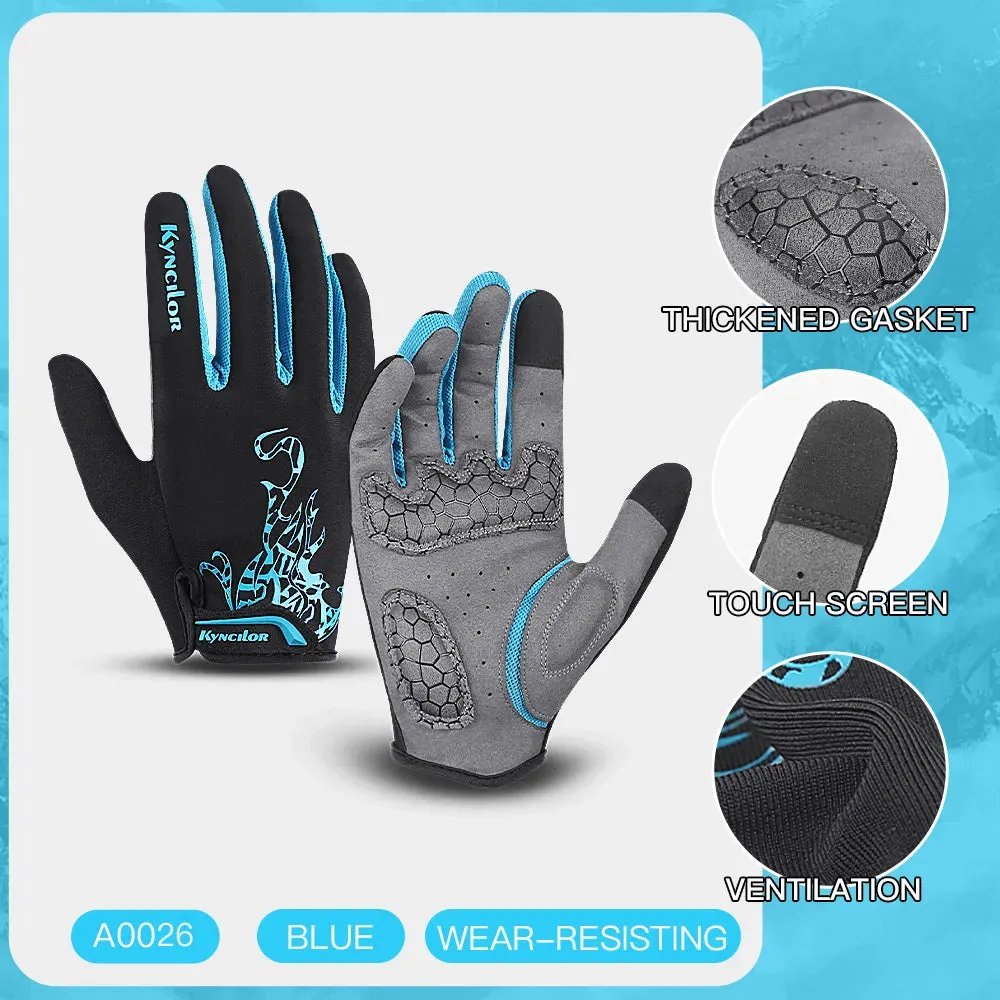 Cycling Gloves Men Sports Bicycle Gloves Touchscreen Shockproof Cycling Gloves Anti Slip Bike Gloves