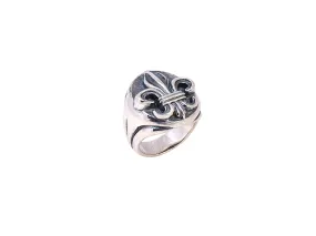 #DR - 11 Fleur di Lis Signet Ring