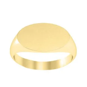 Elongated Oval Signet Ring for Women - 17mm x 11mm