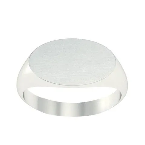 Elongated Oval Signet Ring for Women - 17mm x 11mm