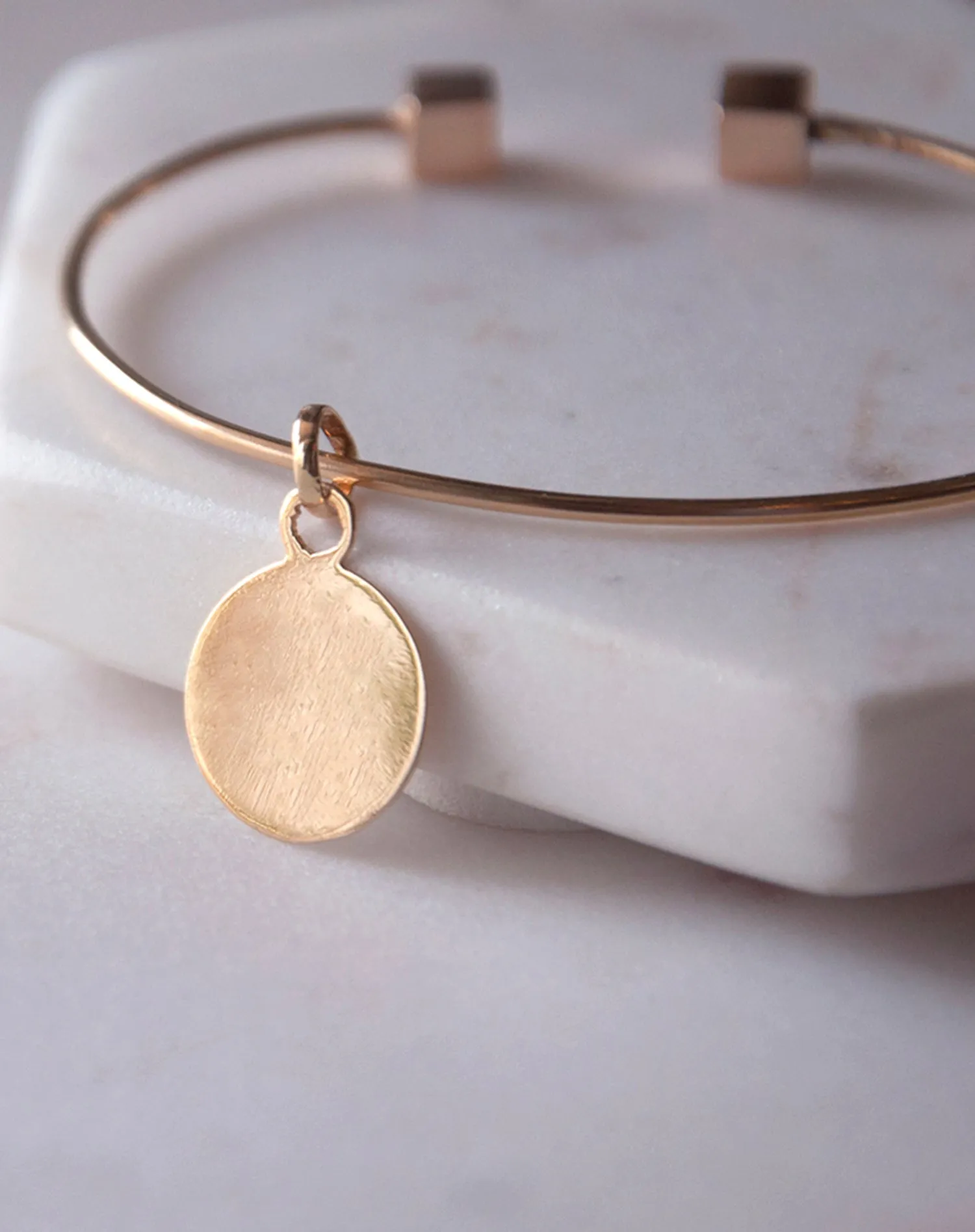 Engravable Disc Charm Pendant