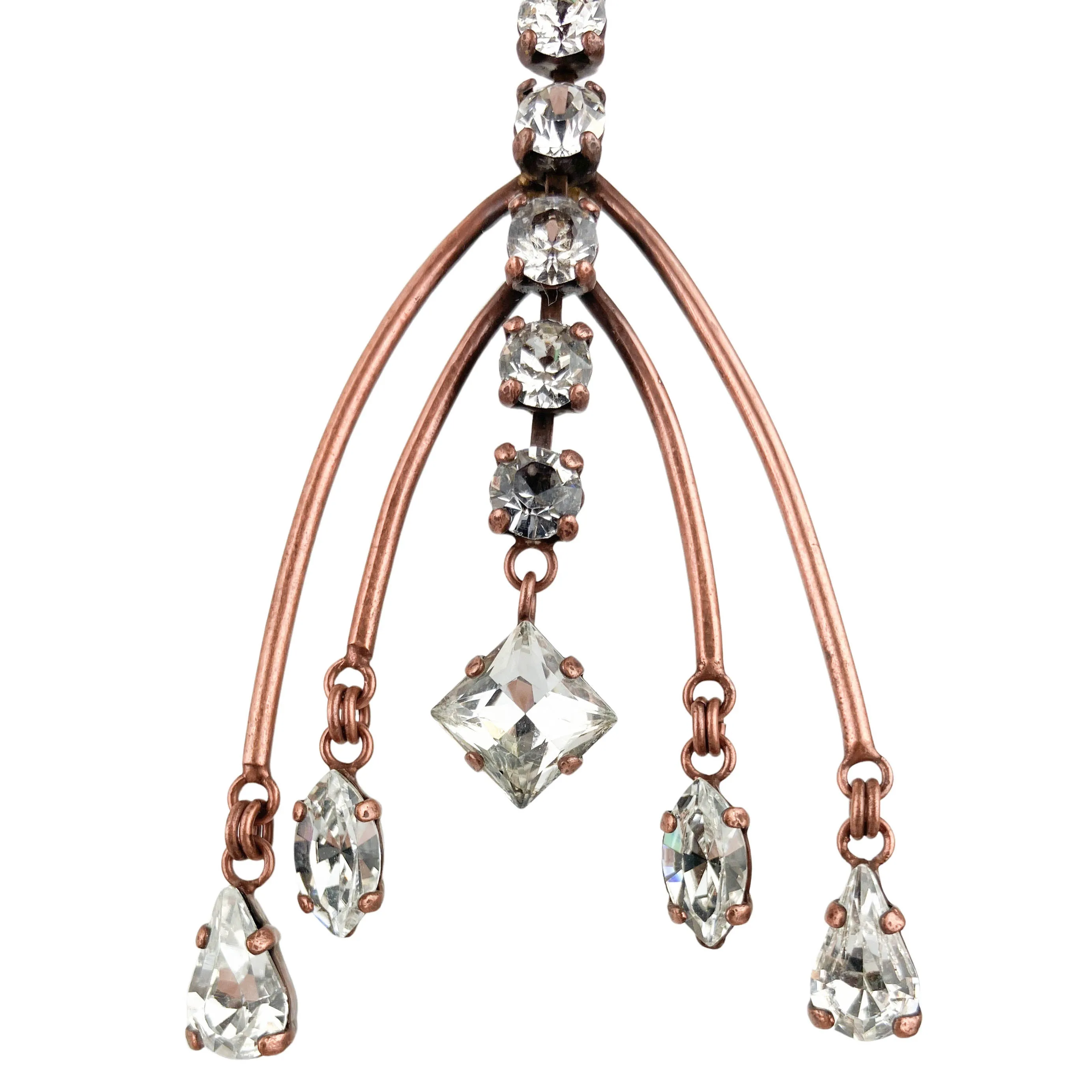 Erickson Beamon Chandelier Earrings in Copper