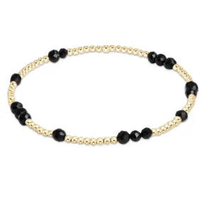 EXT HOPE UNWRITTEN GEMSTONE BRACELET - FACETED ONYX