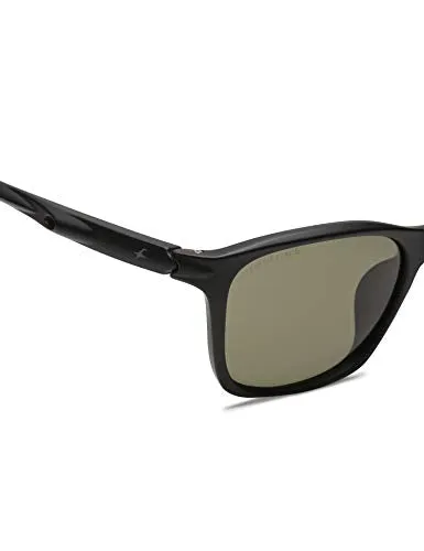 Fastrack Men Square non polarization Sunglasses (Black_ L )