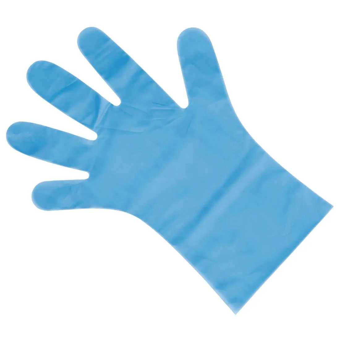 FC488-XL Nisbets Essentials Powder-Free TPE Gloves Blue XL (Pack of 200)