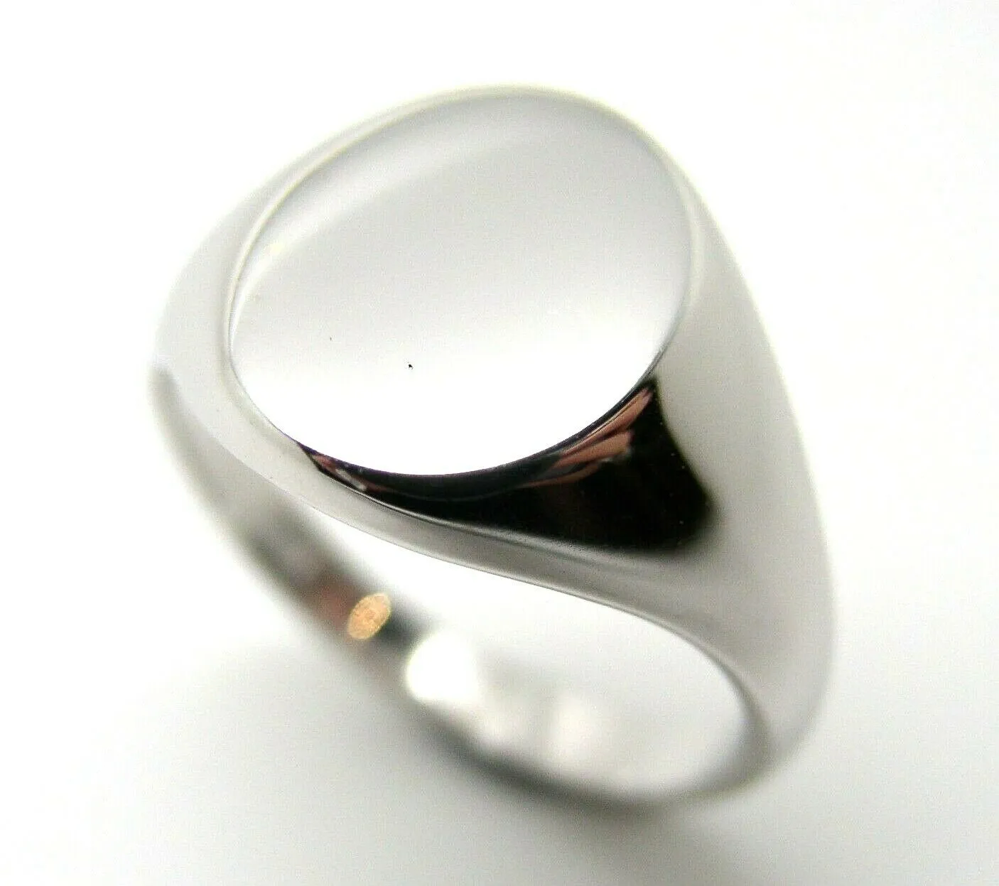 Genuine Size S Sterling Silver 925 Solid Heavy Signet Ring