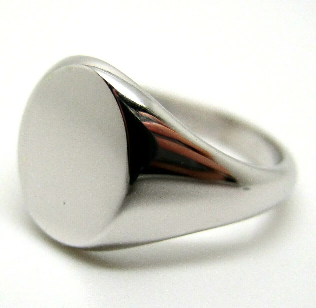 Genuine Size S Sterling Silver 925 Solid Heavy Signet Ring