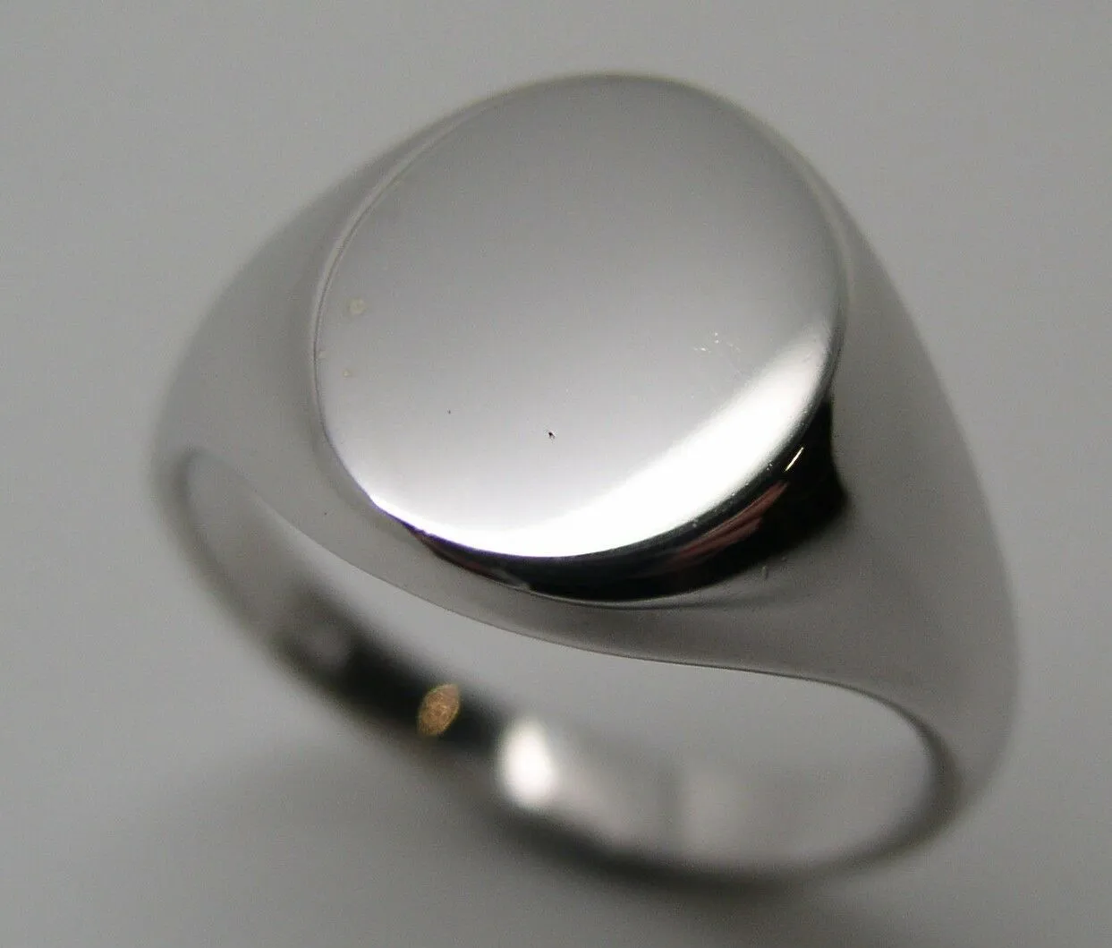 Genuine Size S Sterling Silver 925 Solid Heavy Signet Ring