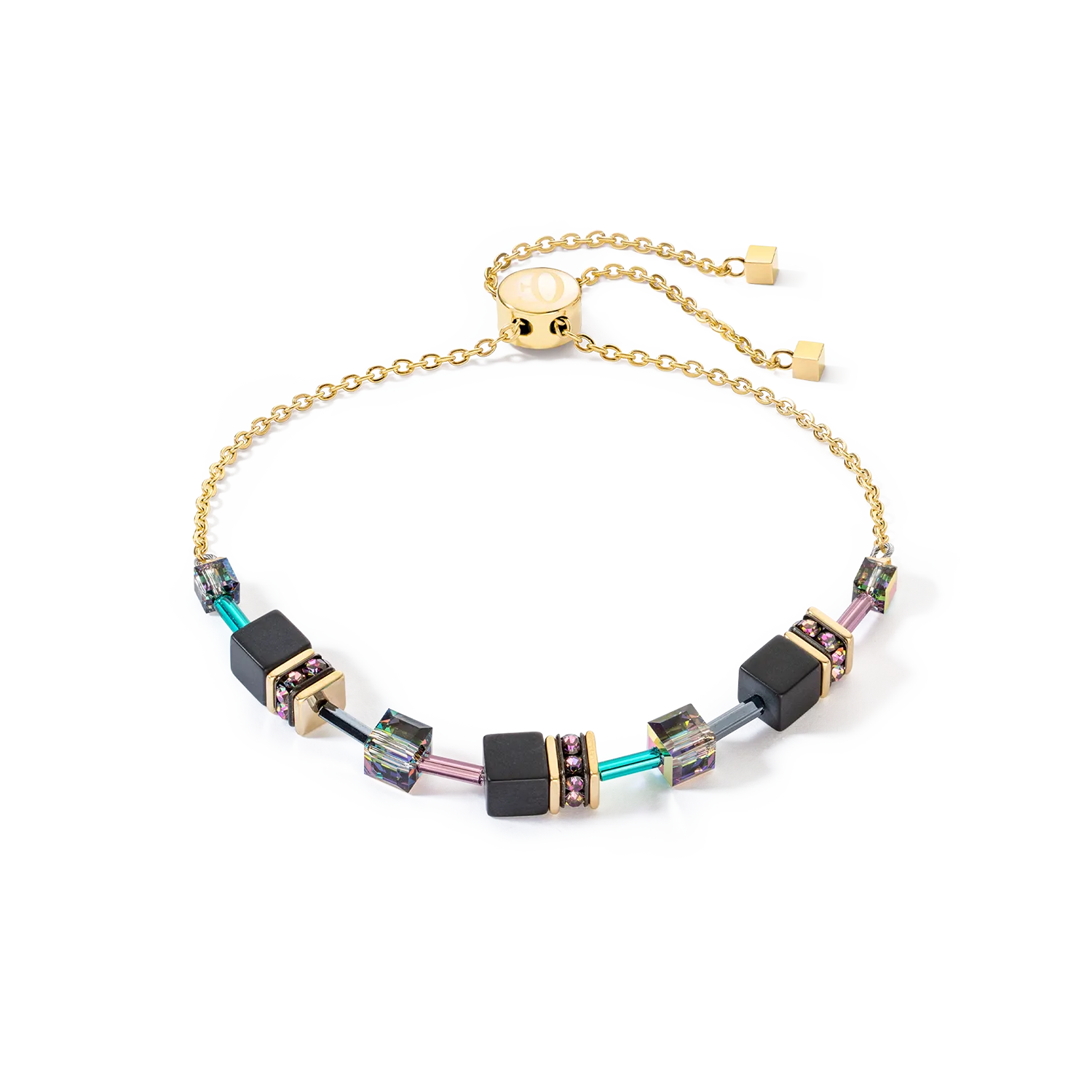 GeoCUBE® Iconic Nature Chain bracelet black multicolour