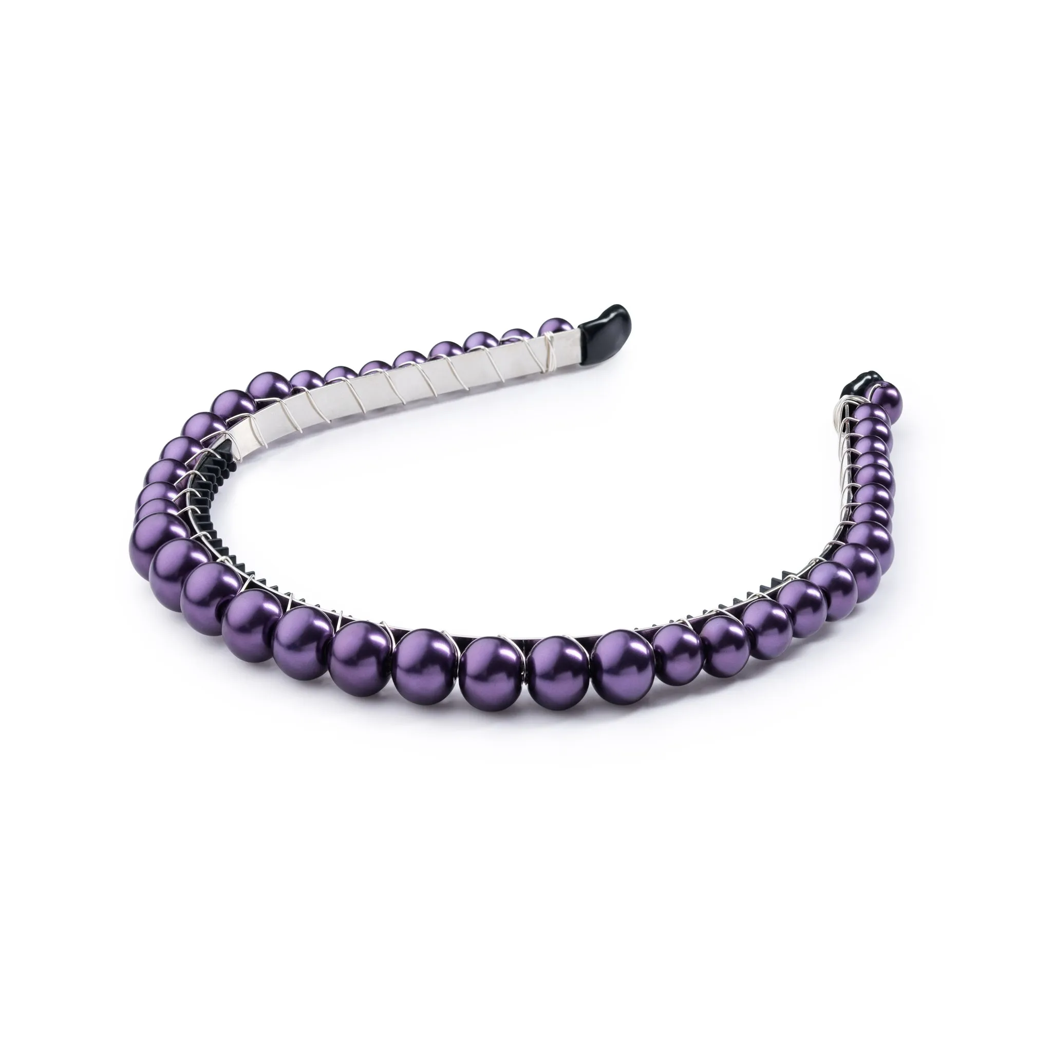 Halo Luxe Bon Bon Pearlized Tiara Headband - Plum