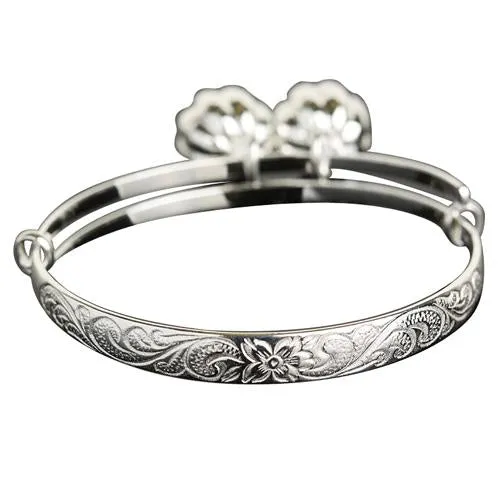 Hawaiian Jewelry Baby Scroll Bangle w/bell