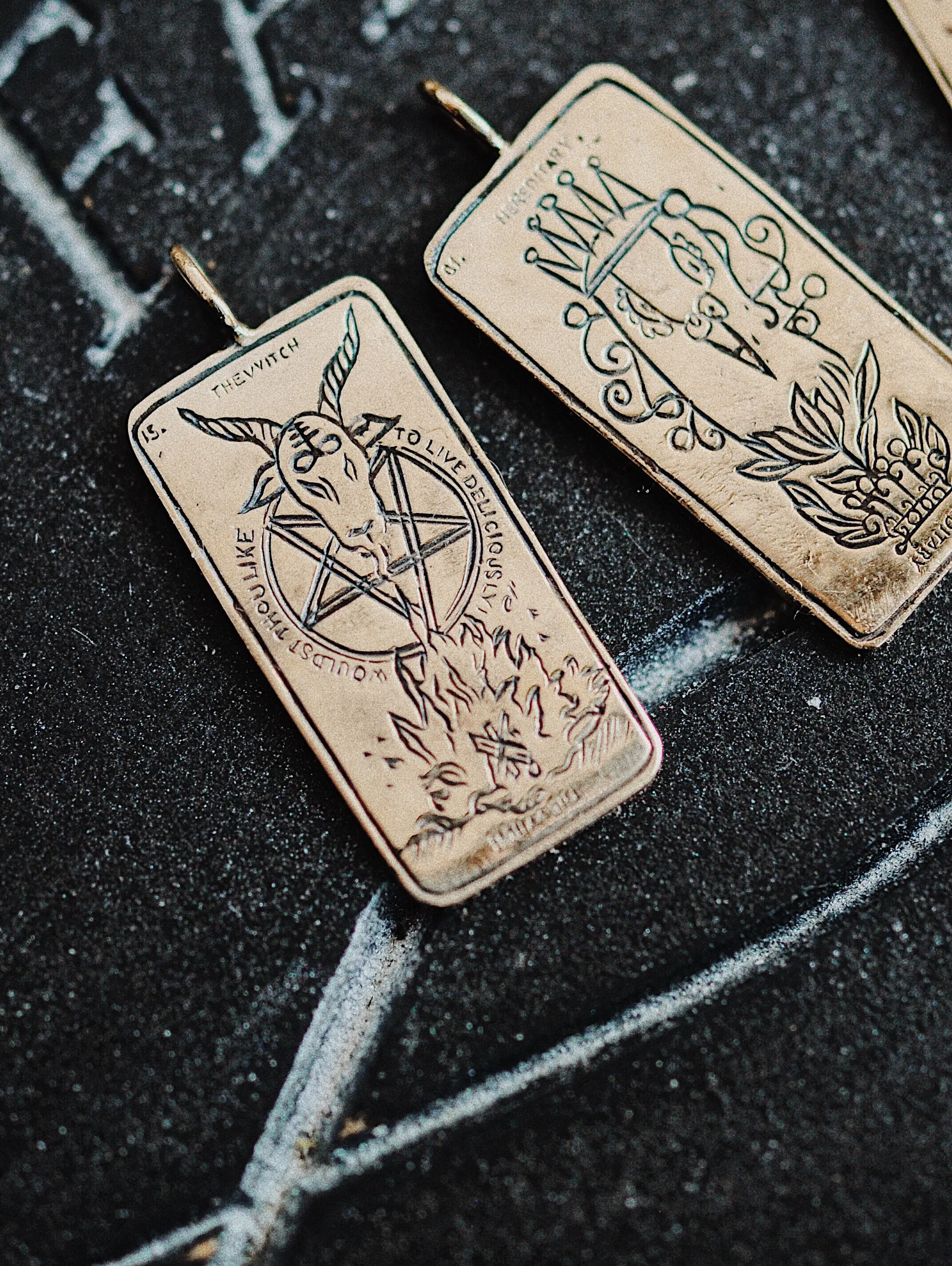 Hereditary Tarot Card Necklace