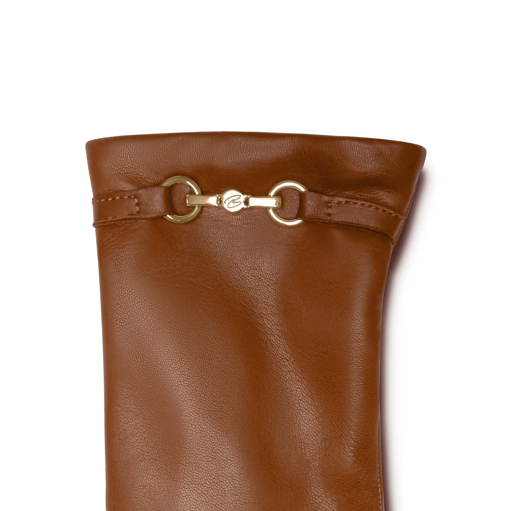 Honoré Marcelia cognac goatskin leather gloves