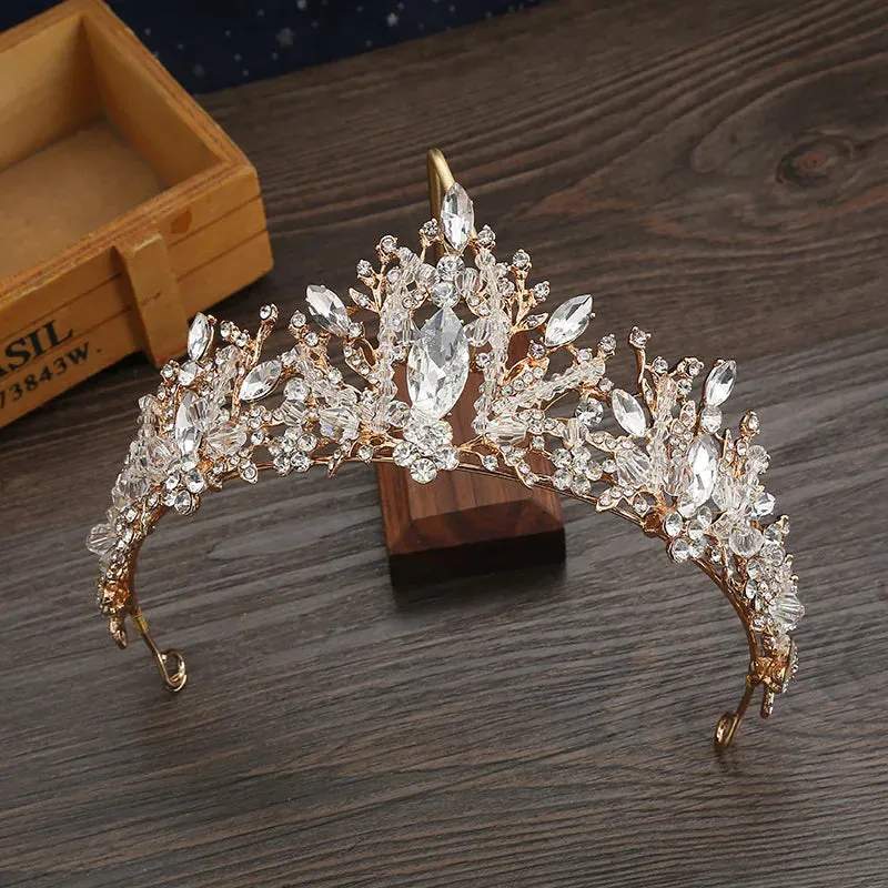 It's My Quince Tiara for Quinceañera -  White or Gold Crystal for a Bridal Crown 