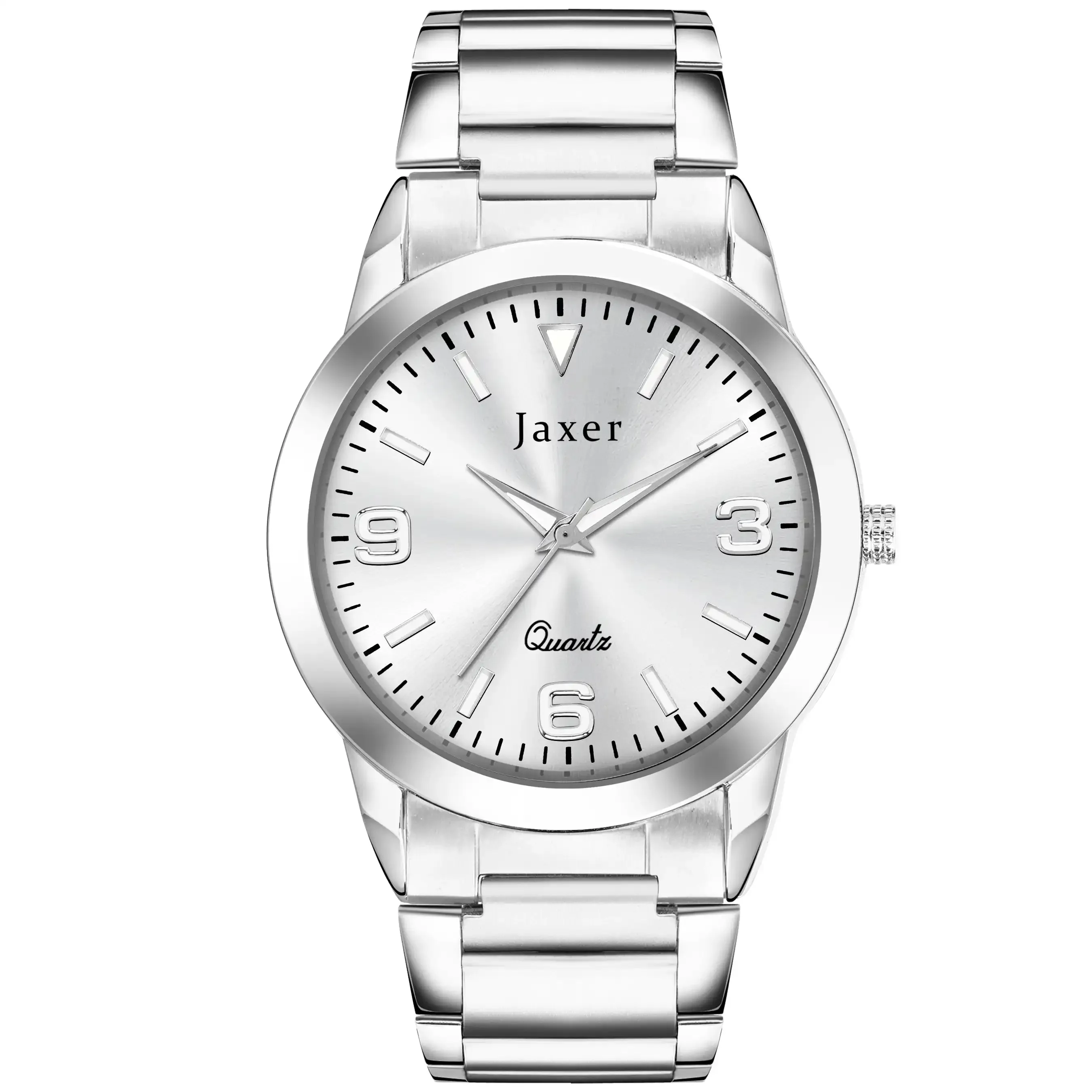 Jaxer Silver Dial Steel Chain Analog Wrist Watch for Men - JXRM2182