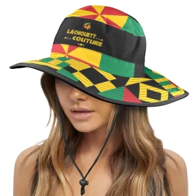 KENTE BUTAN Wide Brim Bucket Hat