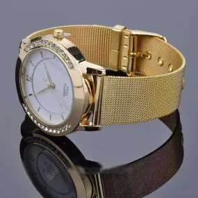 Liquid Gold Metal Band and Watch