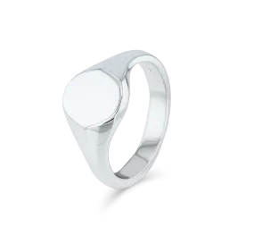 Men's Classic Oval Head Signet Ring