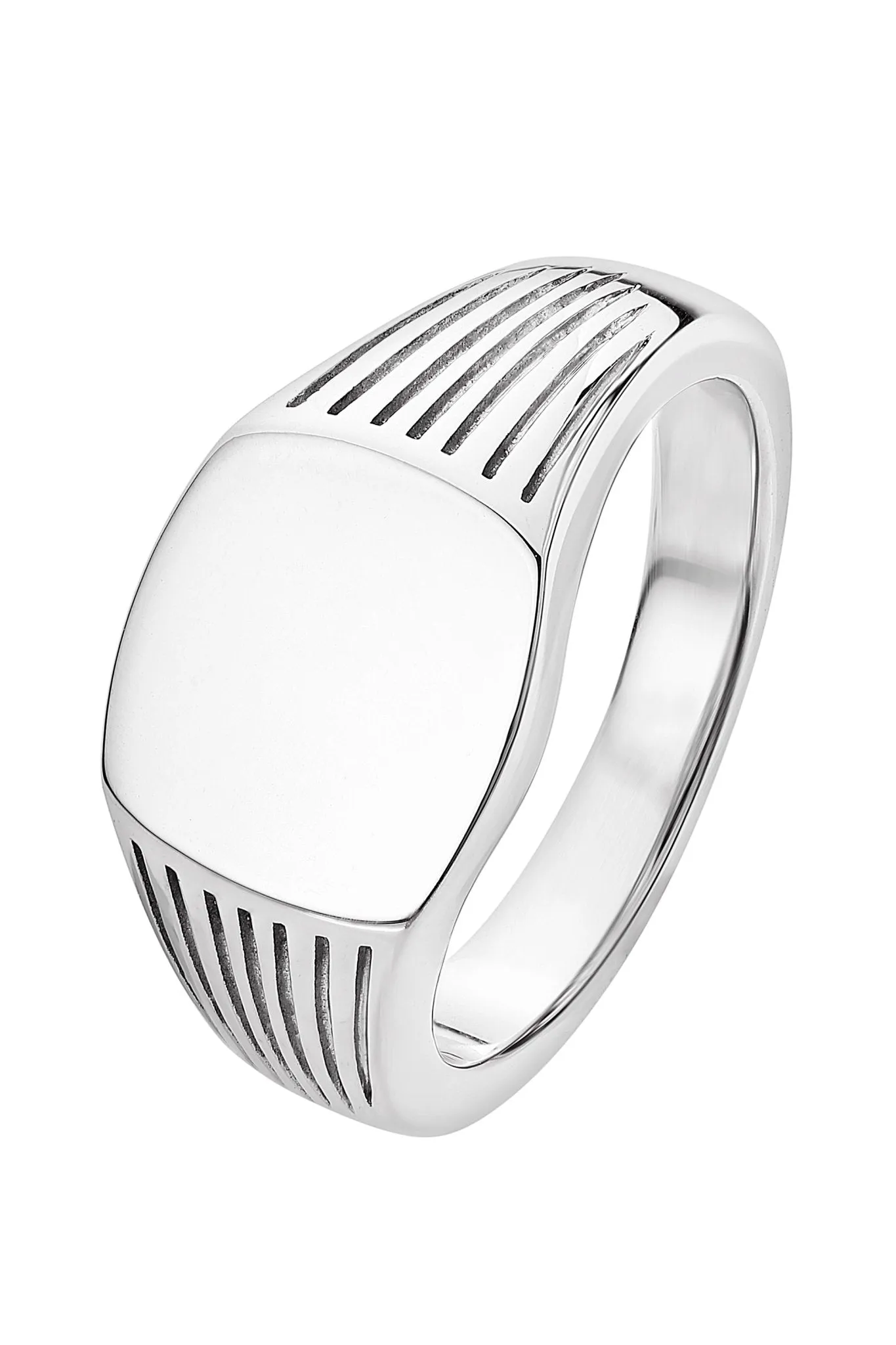 Mens Sterling Silver Signet Ring