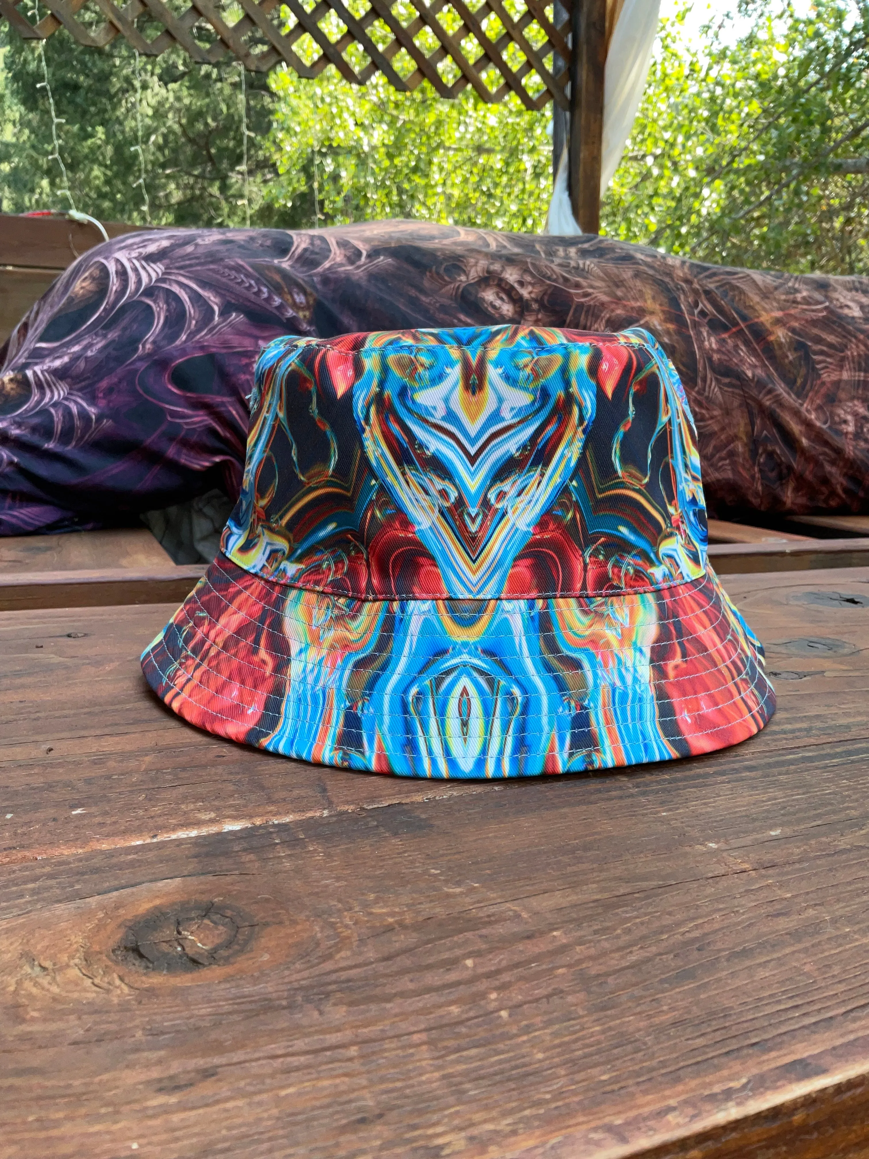 MERCURY IN RETROGRADE/HYPNAGOGIA REVERSIBLE BUCKET HAT