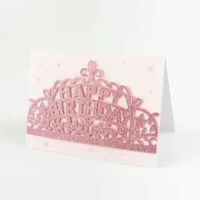 Meri Meri Wearable Pink Tiara Birthday Card