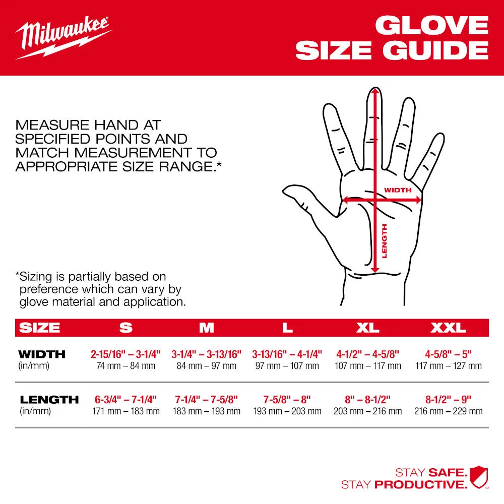 Milwaukee 48-73-8634E Cut Level 3 Nitrile Dipped Gloves - XXL