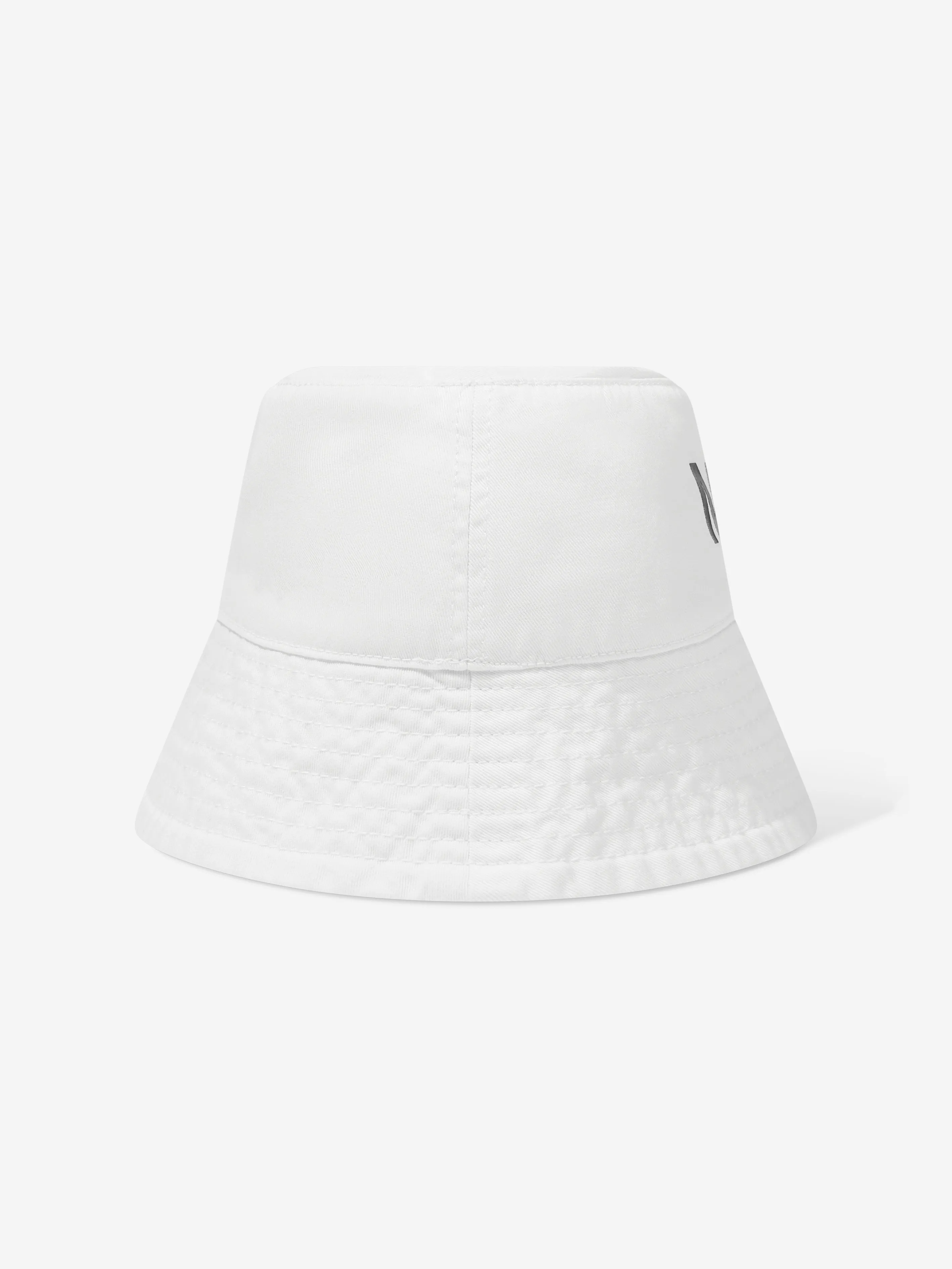 MM6 Maison Margiela Kids Logo Bucket Hat in White