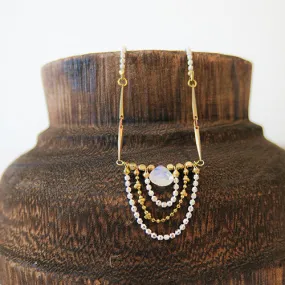 Moonstone Drape Necklace