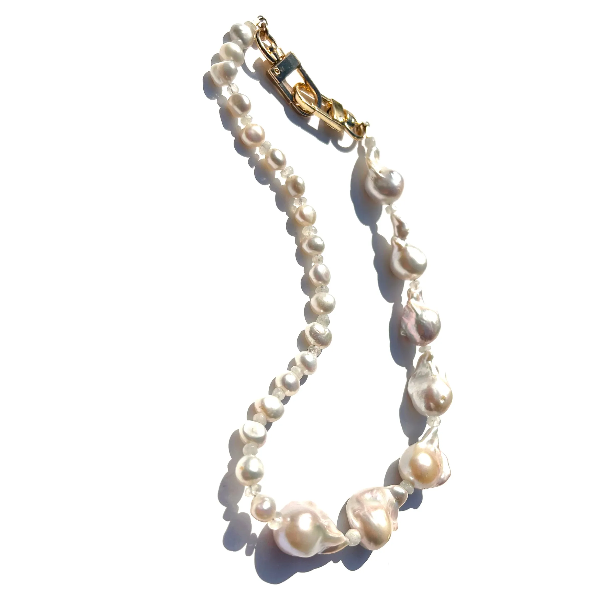 MPR x IMAGINARIUM: White Baroque Pearl Mix #2 Necklace