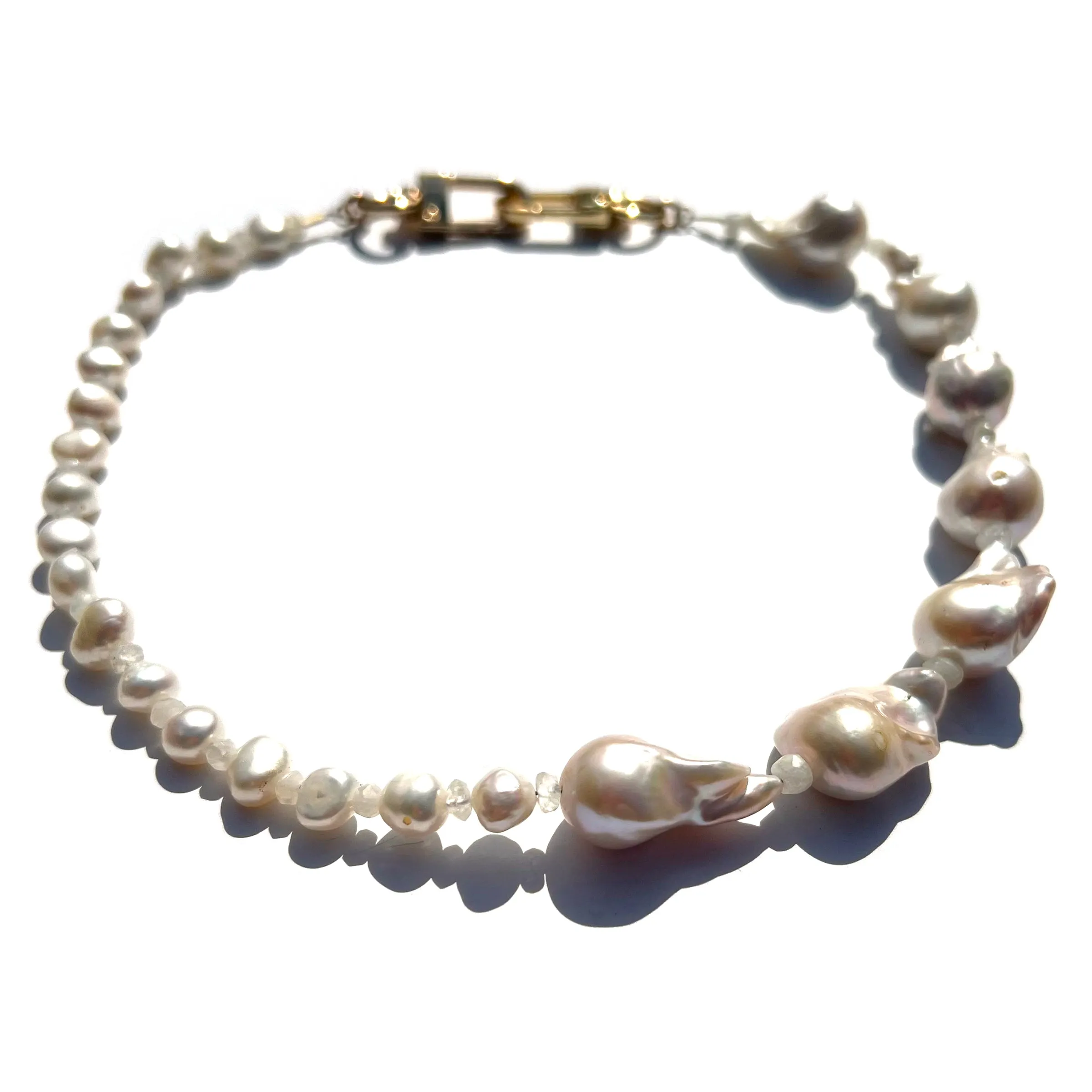 MPR x IMAGINARIUM: White Baroque Pearl Mix #2 Necklace