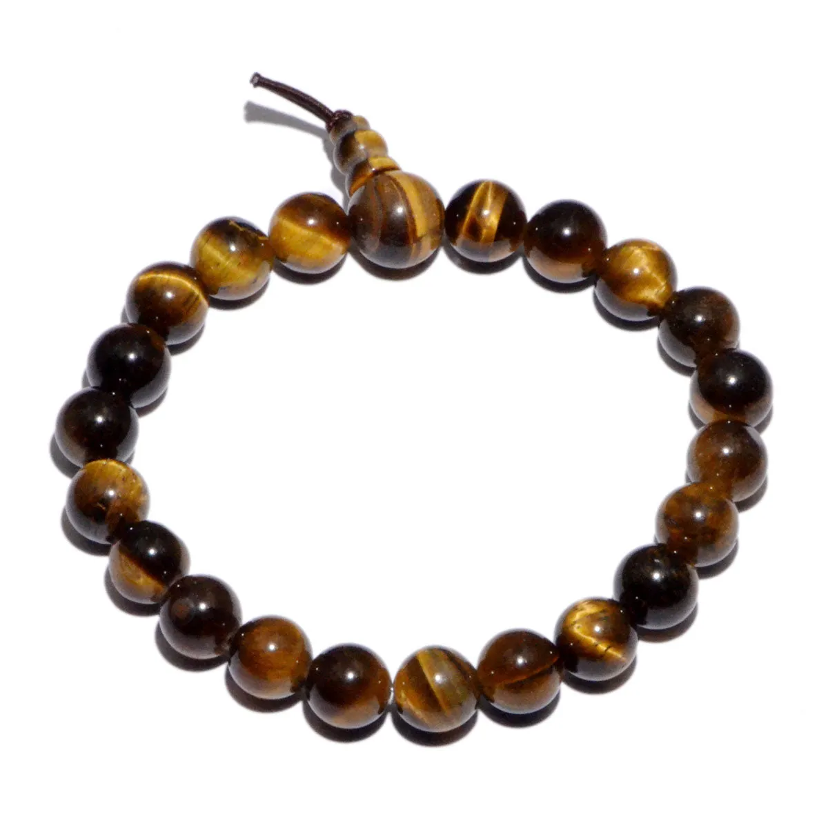 Natural Gemstone Beads Buddhist Prayer Yoga Meditation Wrist Rosary Bracelet 8mm