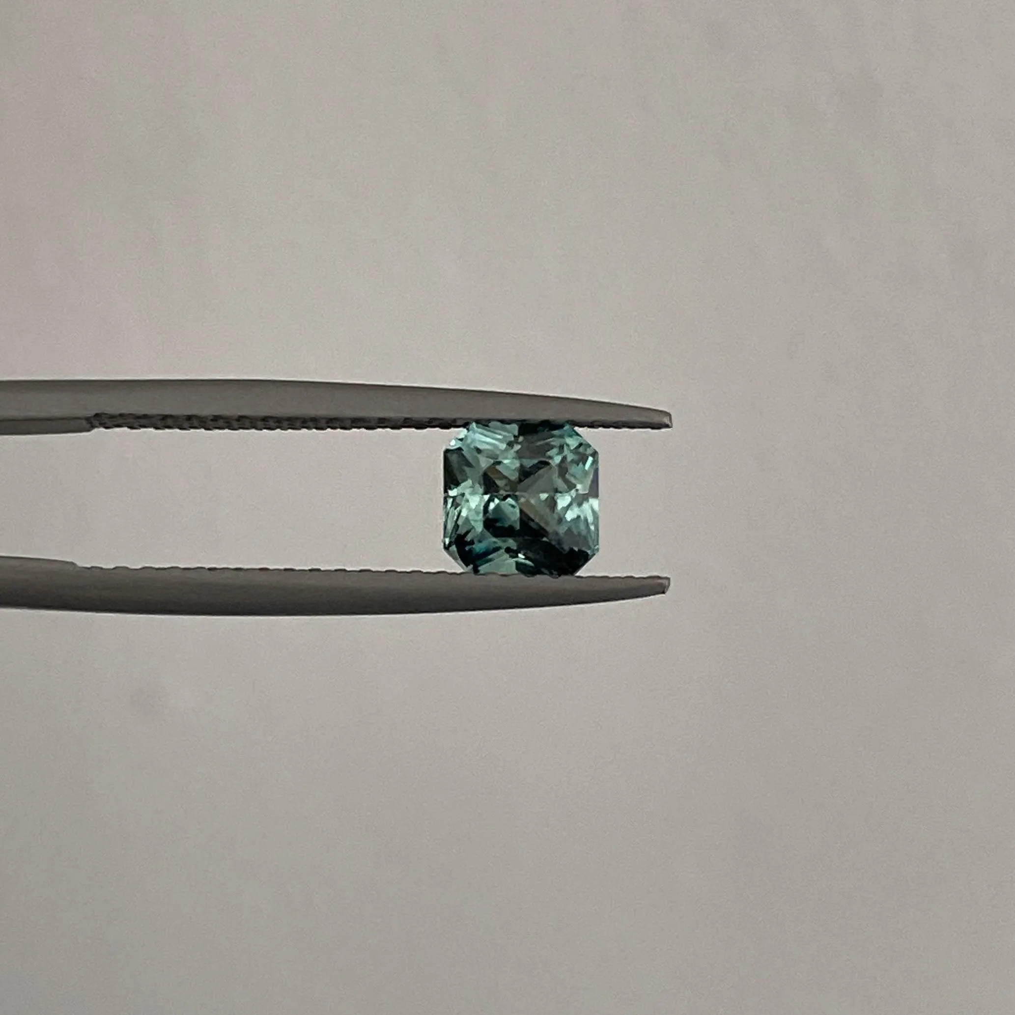 Natural Green Sapphire – 1.07 Cts - Radiant cut - Deep Natural Colour - Rare Colour - Loose Green Sapphire Stones for custom fine jewellery