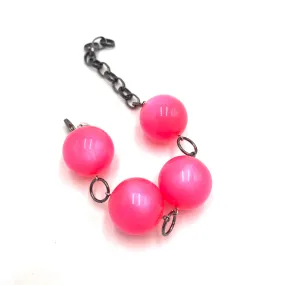 Neon Pink Moonglow Jumbo Stations Bracelet