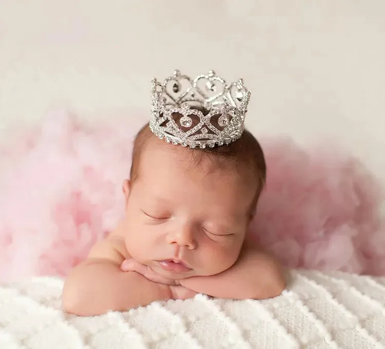 New Princess Baby Crystal Crown - Hair Ornament - Newborn Photography Prop