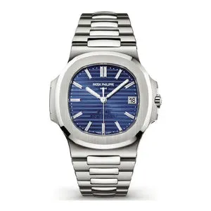 NOS Patek Philippe Nautilus Chronograph White Gold Blue Diamond Dial Limited Edition Ref 5976/1G-001 40th Anniversary