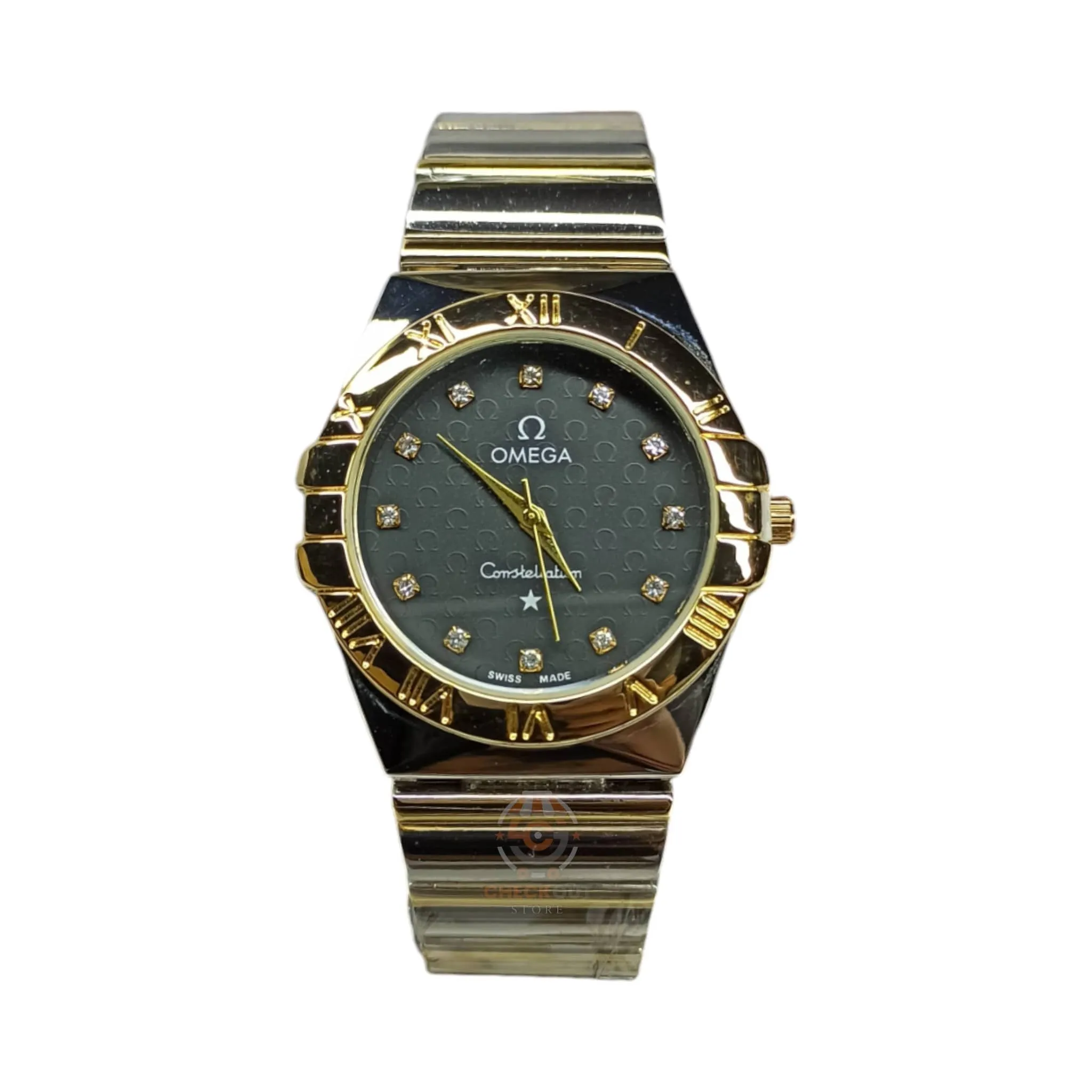 Omega – High Quality – Constellation Black – Gold/Silver – 37mm – Unisex Watch