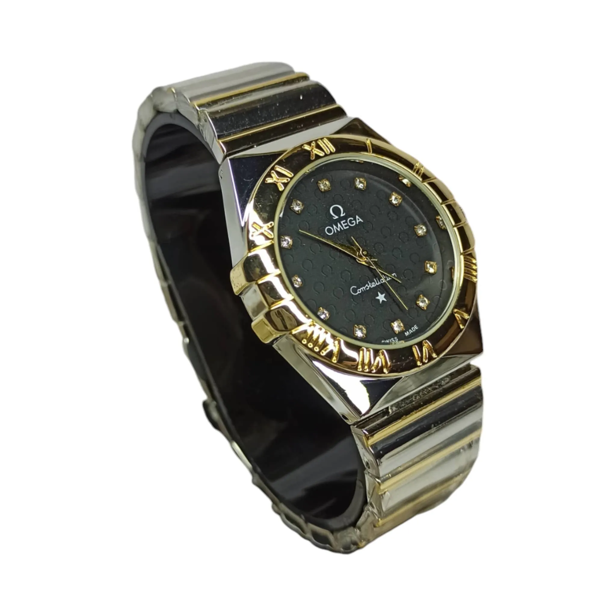 Omega – High Quality – Constellation Black – Gold/Silver – 37mm – Unisex Watch