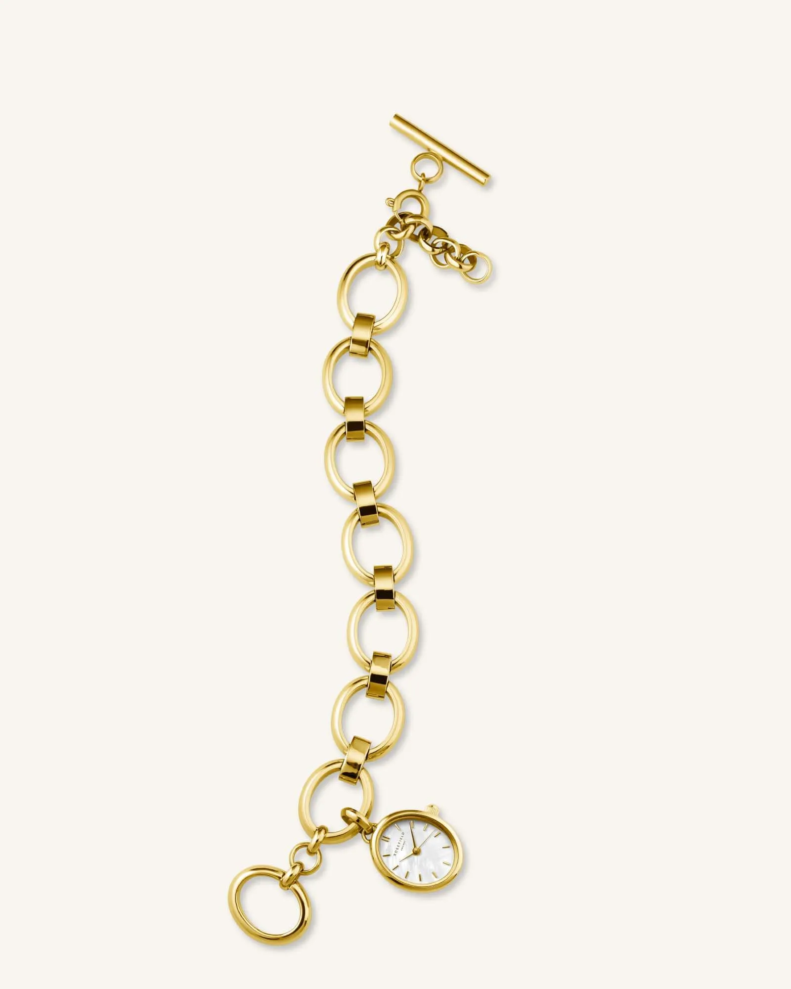 Oval Charm Chain Gold