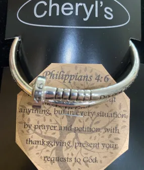 Philippians 4:6 Nail Bracelet