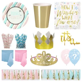 Prince or Princess Gender Reveal Pack for 12 - SAVE 30%