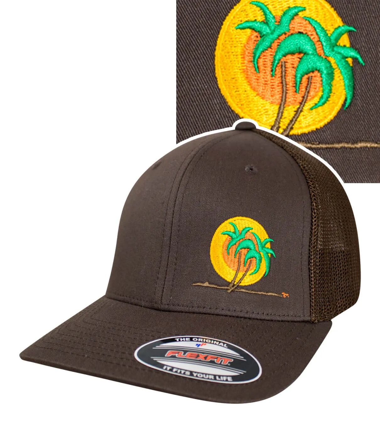 "Classic Palm" Meshback Flexfit Hat