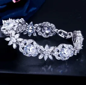 "Elysia" - Cubic Zirconia Bridal Bracelet