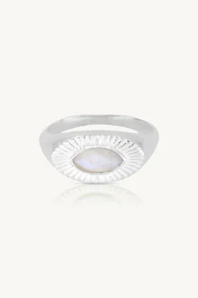 Radiance Moonstone Silver Ring