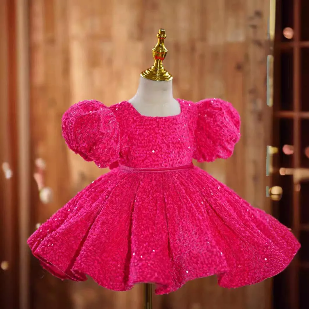 Radiant Fuchsia Sparkle Princess Dress