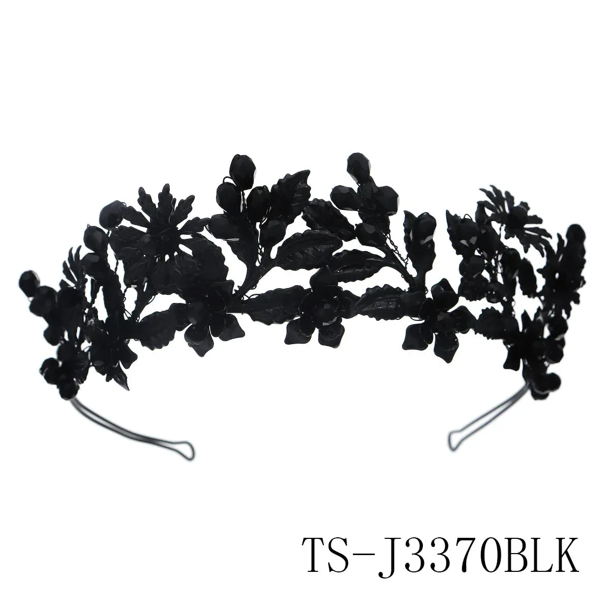 Red and Black Hair Band Headpiece Crystal Accessories