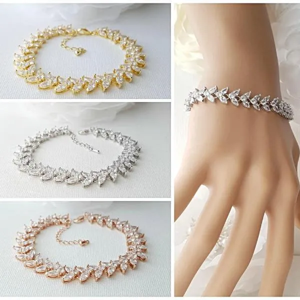 Rose Gold Bracelet Formal & Wedding Stores-Katie